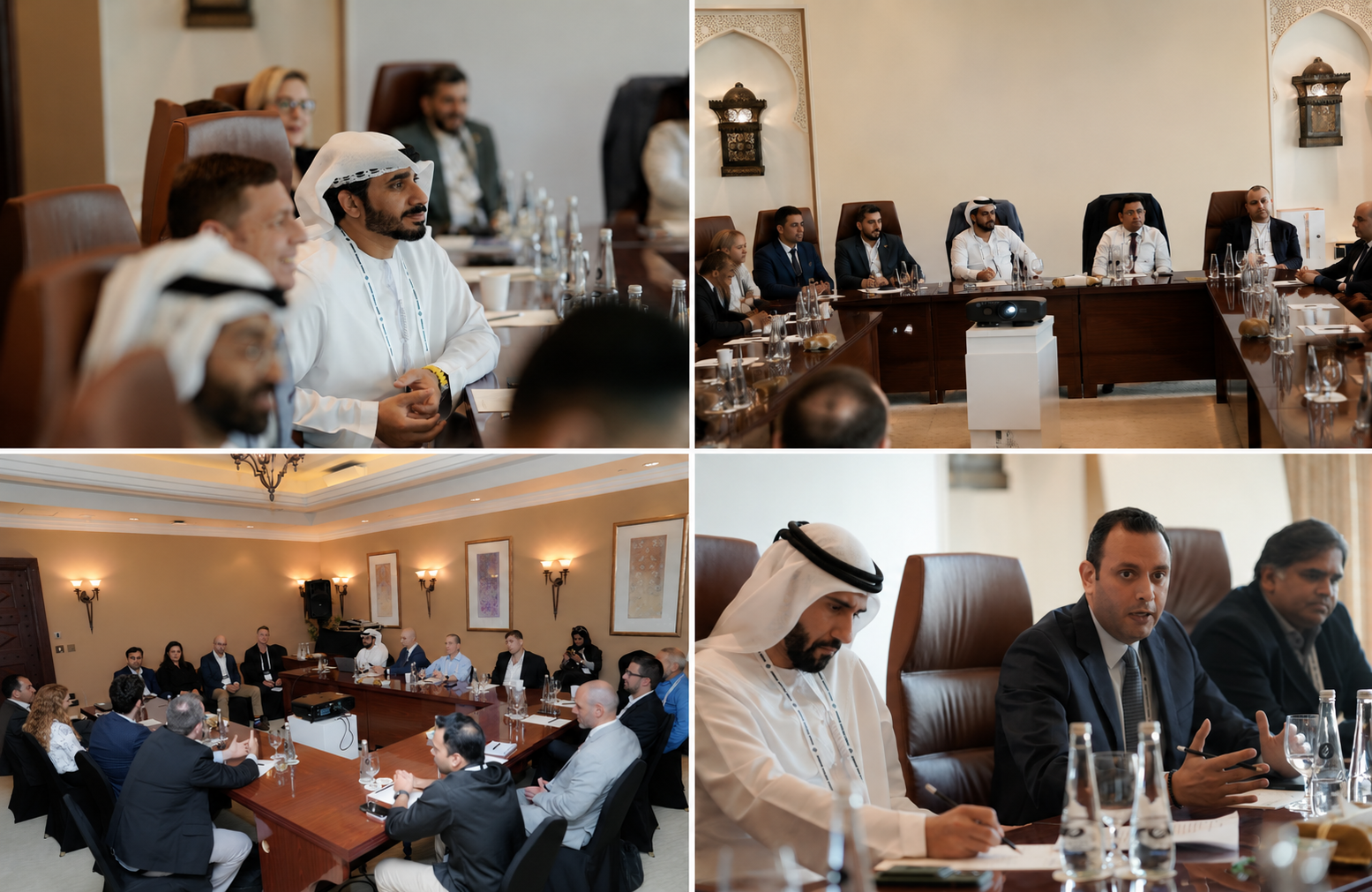 CXO Boardroom meeting – Dubai skyline background